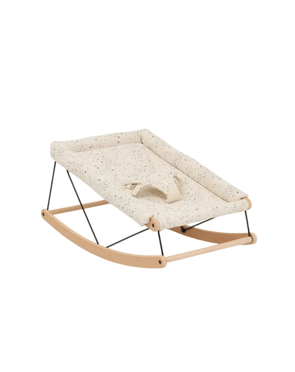 Nobodinoz - Baby Bouncers - Growing Green Baby Bouncer - Blue Milky Way - Tummy Time