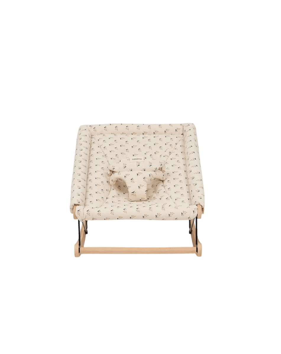 Nobodinoz - Baby Bouncers - Growing Green Baby Bouncer - Darling - Tummy Time