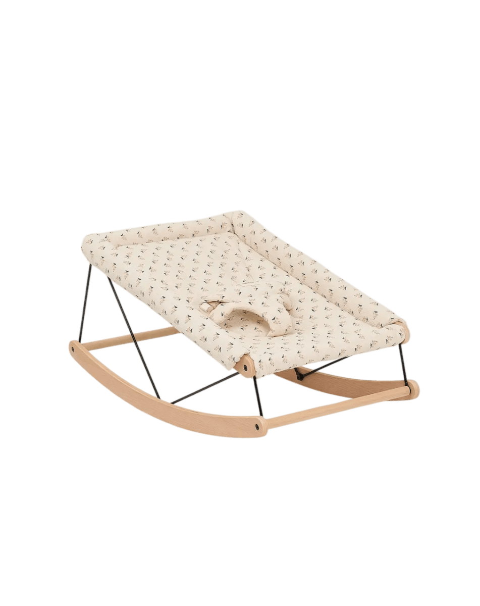 Nobodinoz - Baby Bouncers - Growing Green Baby Bouncer - Darling - Tummy Time