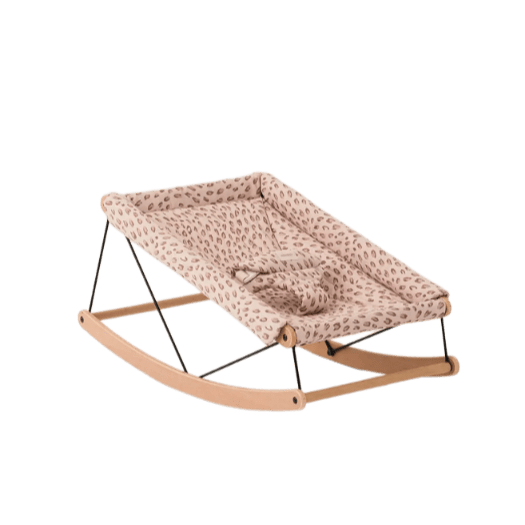 Nobodinoz - Baby Bouncers - Growing Green baby bouncer - Leonie Latte - Tummy Time
