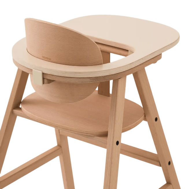 Nobodinoz - Baby Highchairs - Growing Green Tray Table - Natural - Tummy Time