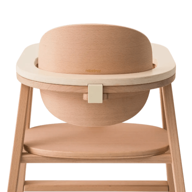 Nobodinoz - Baby Highchairs - Growing Green Tray Table - Natural - Tummy Time