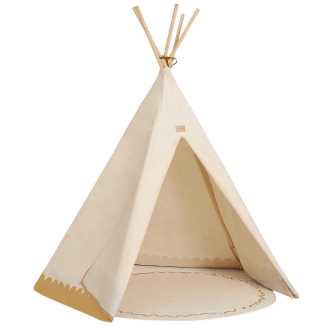 Nobodinoz - Baby & Kids Decoration - Teepee Arizona Vibes - Ochre - Tummy Time