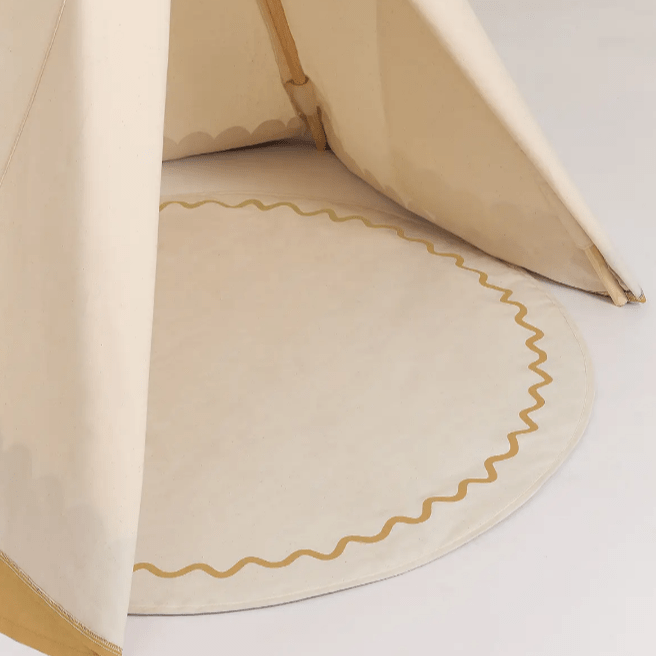 Nobodinoz - Baby & Kids Decoration - Teepee Arizona Vibes - Ochre - Tummy Time