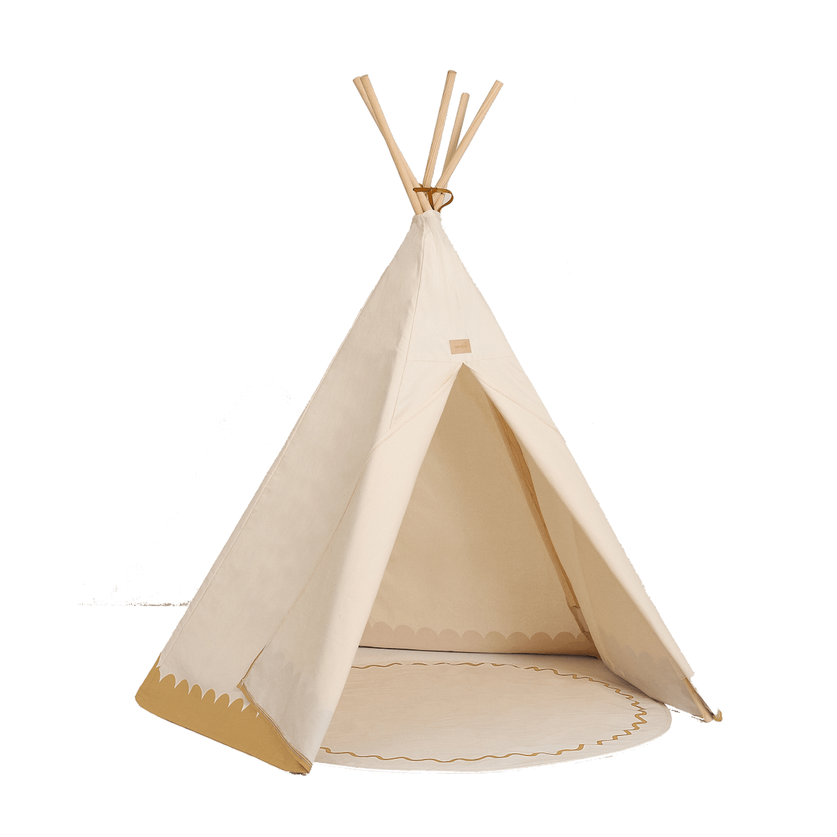 Nobodinoz Tipi Arizona Vibes - Ochre, tipi viewed from the front