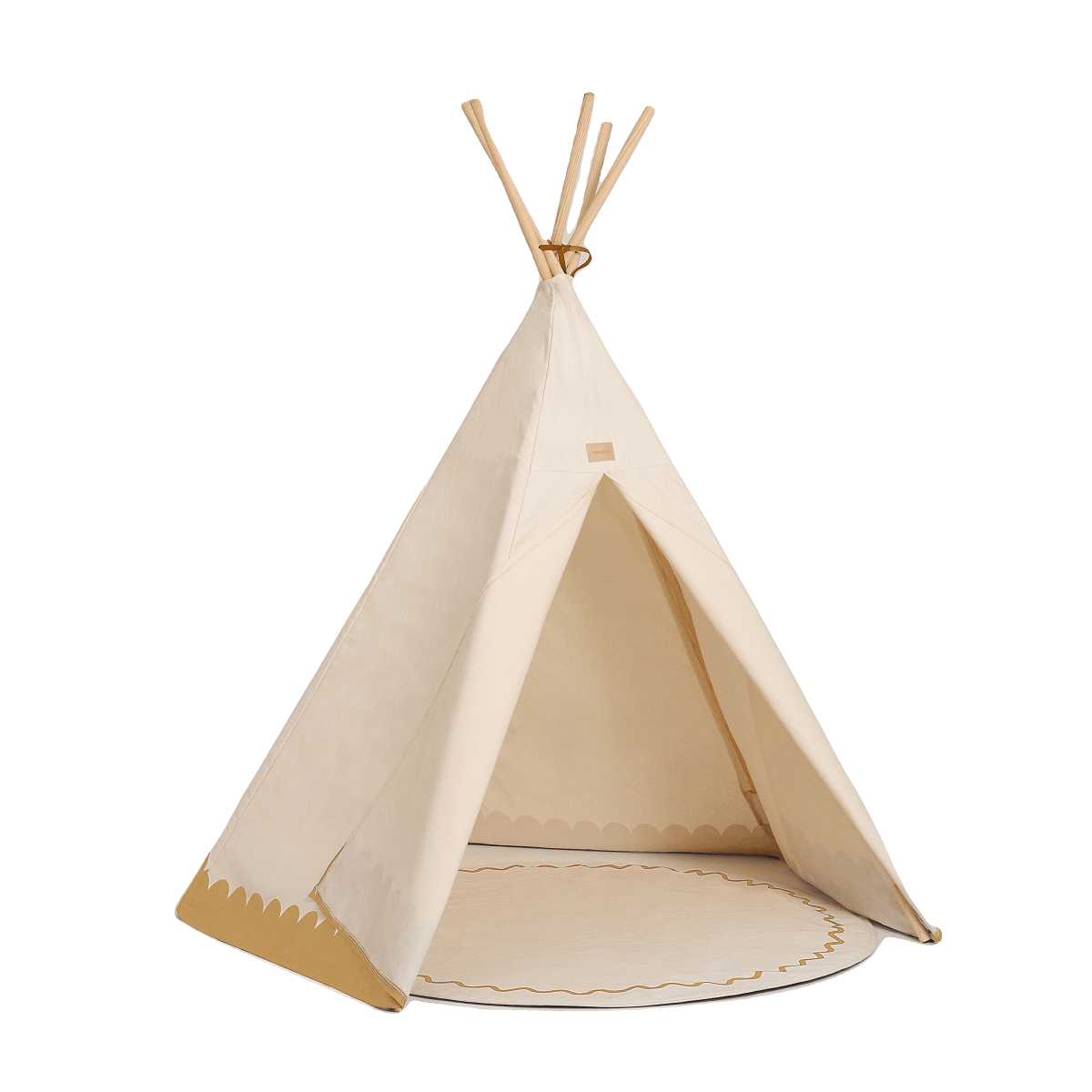 Nobodinoz Tipi Arizona Vibes - Ochre, tipi viewed from the front