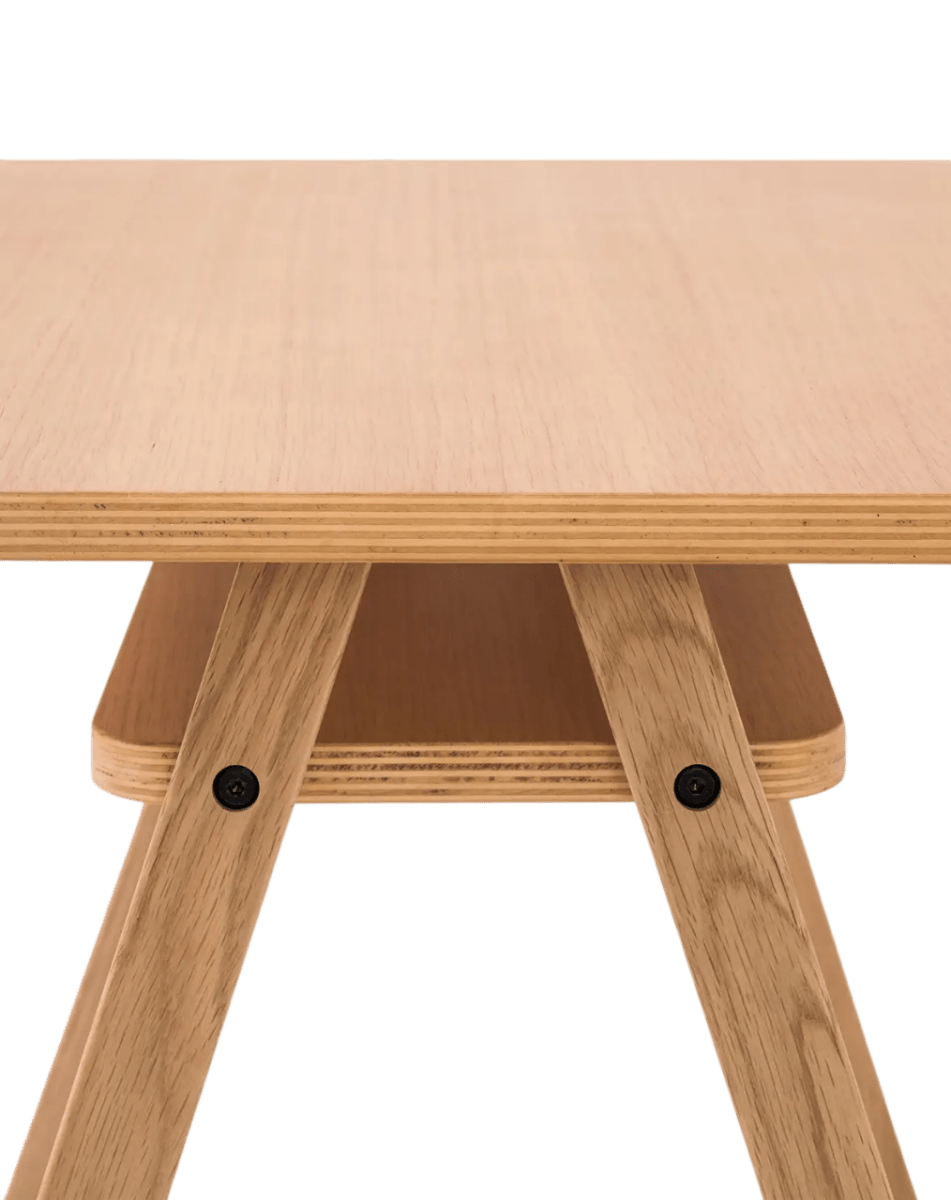 Nobodinoz - Baby Tableware - Growing Green Table and Chair - Oak Wood - Tummy Time