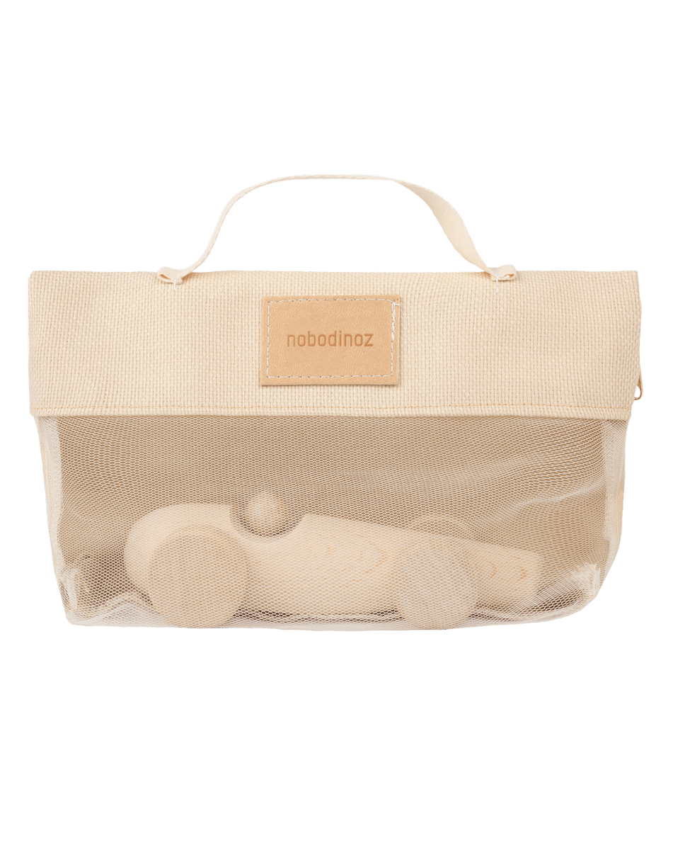 Nobodinoz Wooden Racing Car - Beech Wood, car in its packaging