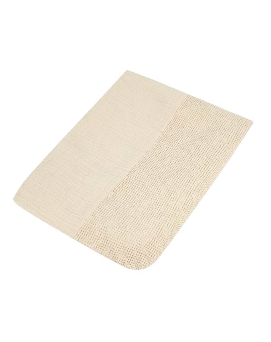 Nobodinoz Waterproof Changing Mat with Cover Wabi-Sabi - Ginger, cover laid flat