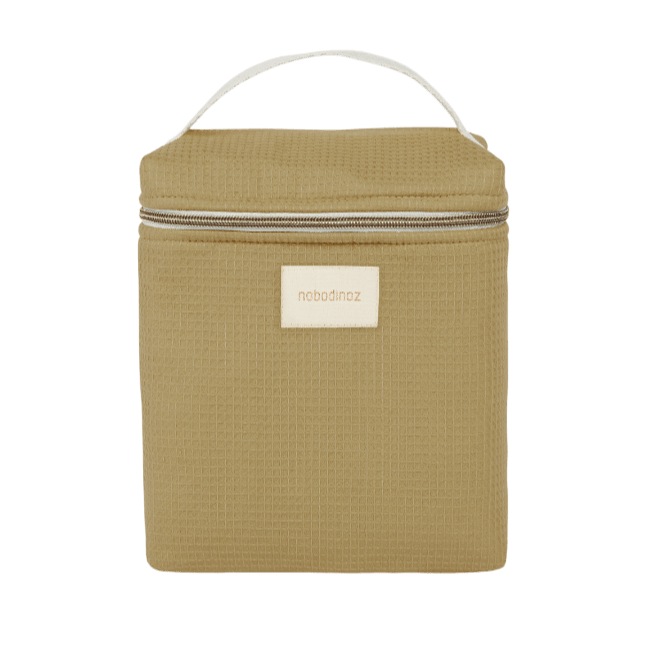 Nobodinoz - Nursery & Diaper Bags - Insulated Baby Bottle and Lunch Bag Concerto Opera - Olive Green - Tummy Time
