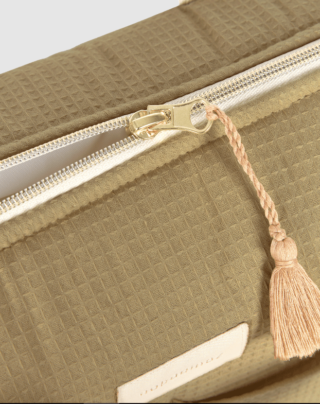 Nobodinoz - Nursery & Diaper Bags - Waterproof Changing Bag Gala Opera - Olive Green - Tummy Time