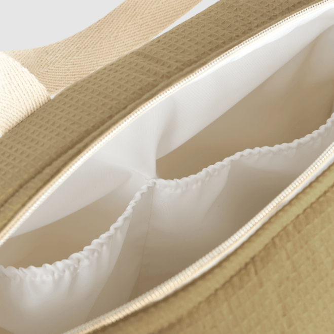 Nobodinoz - Nursery & Diaper Bags - Waterproof Changing Bag Gala Opera - Olive Green - Tummy Time