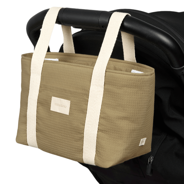 Nobodinoz - Nursery & Diaper Bags - Waterproof Stroller Organizer Opera - Olive Green - Tummy Time