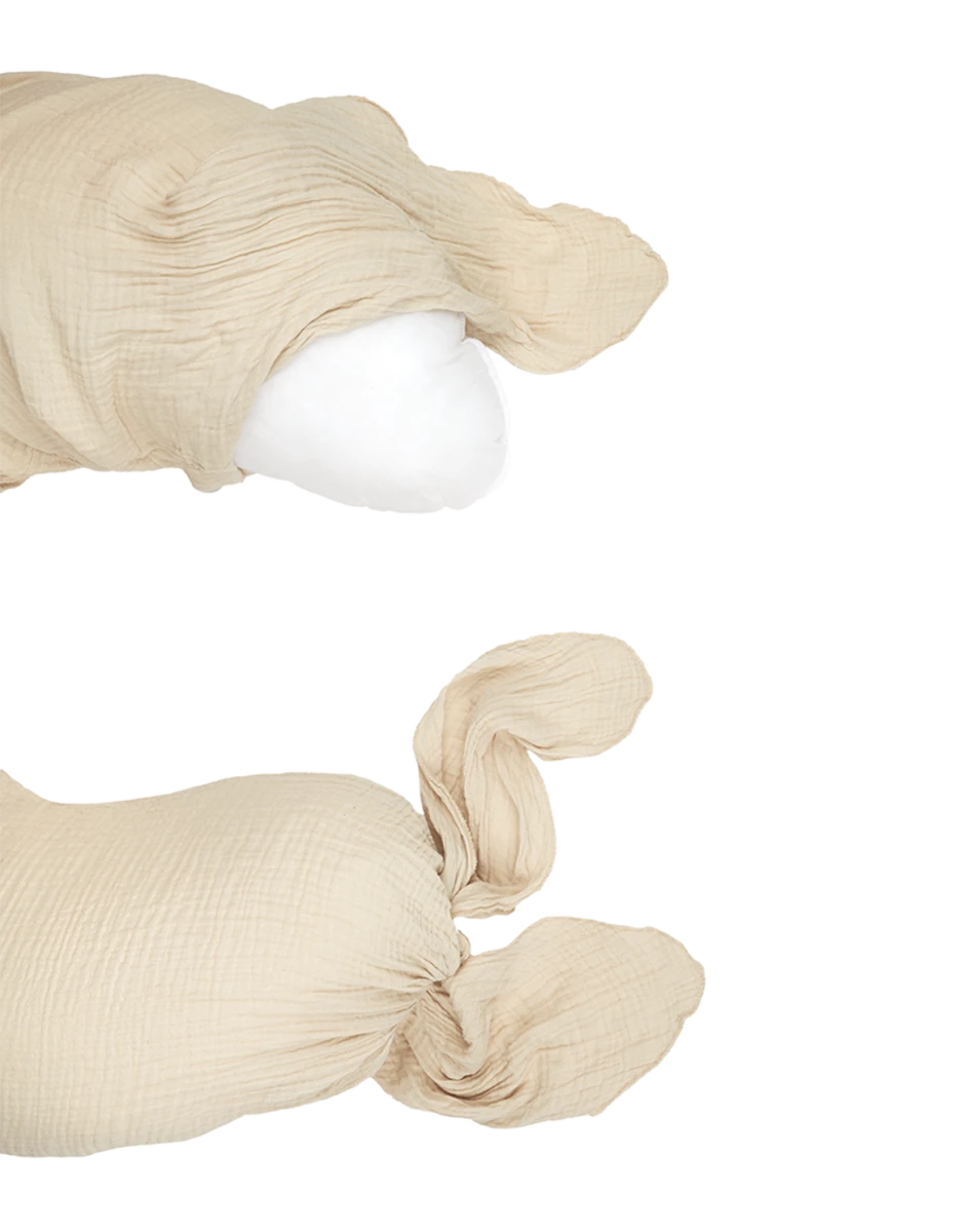 Nobodinoz - Nursing Pillows - Wabi - Sabi Washed Cotton Double Gauze Maternity Pillow - Ginger - Tummy Time