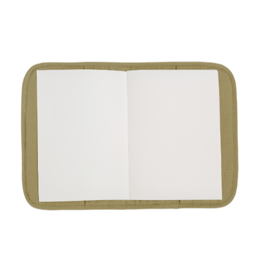 Nobodinoz - Toiletry Bags & Health Book - Health booklet A5 Poema Opera - Olive Green - Tummy Time