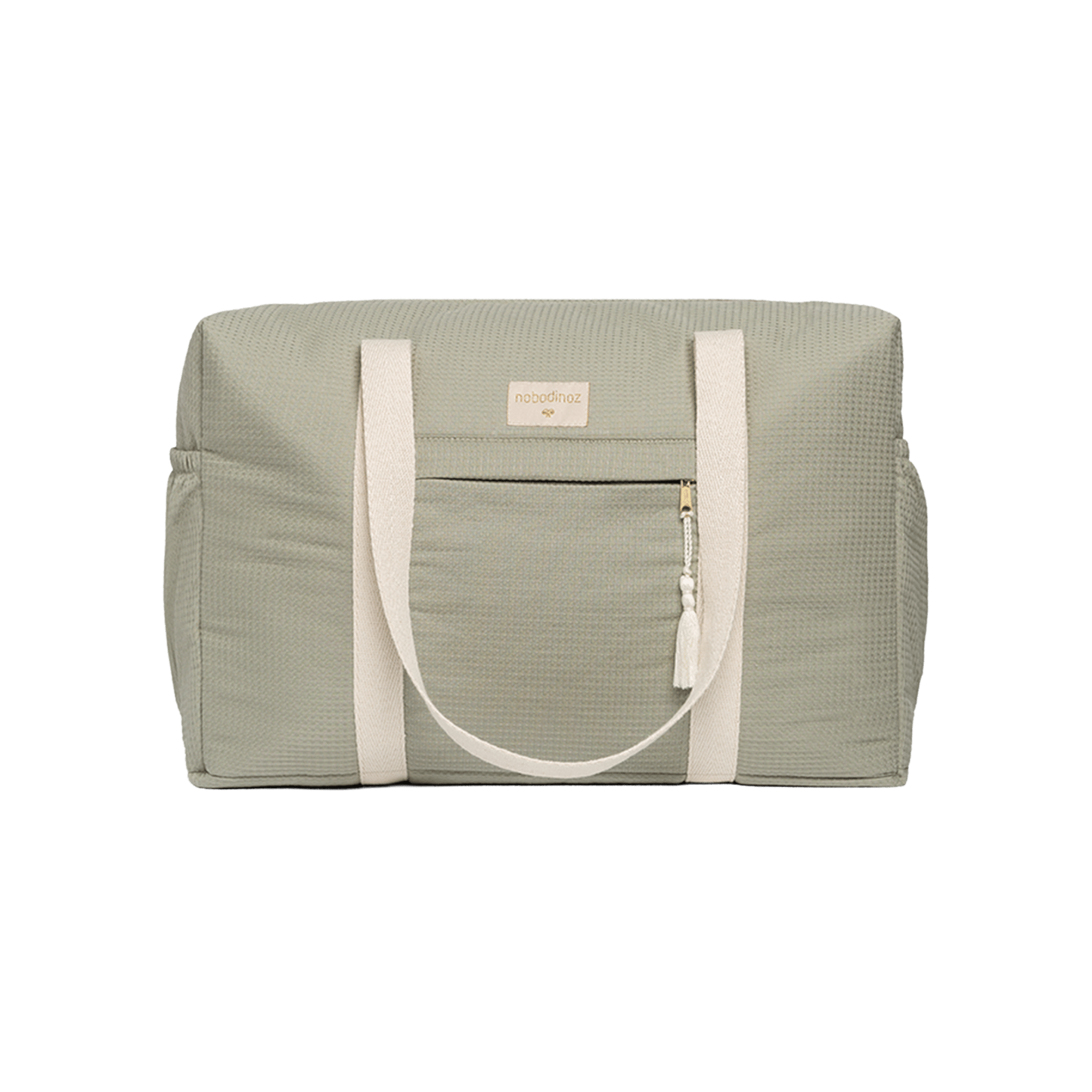 Nobodinoz - Nursery & Diaper Bags - Opera waterproof maternity bag - Laurel Green - Tummy Time