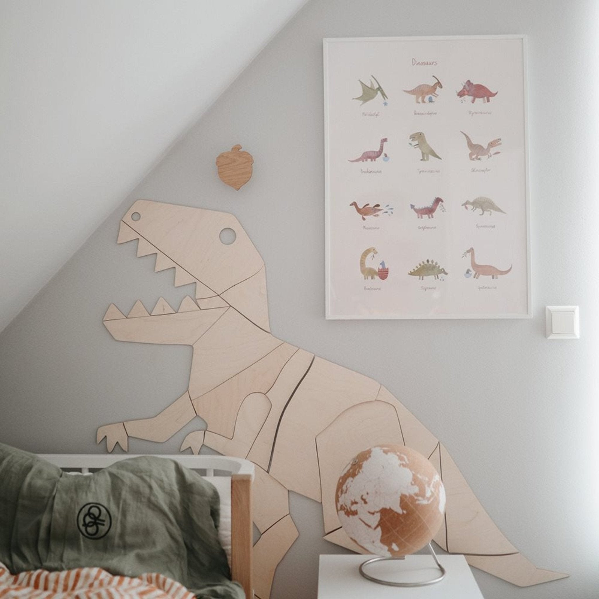 Mushie - Baby & Kids Decoration - Poster - Dinosaurs - Tummy Time