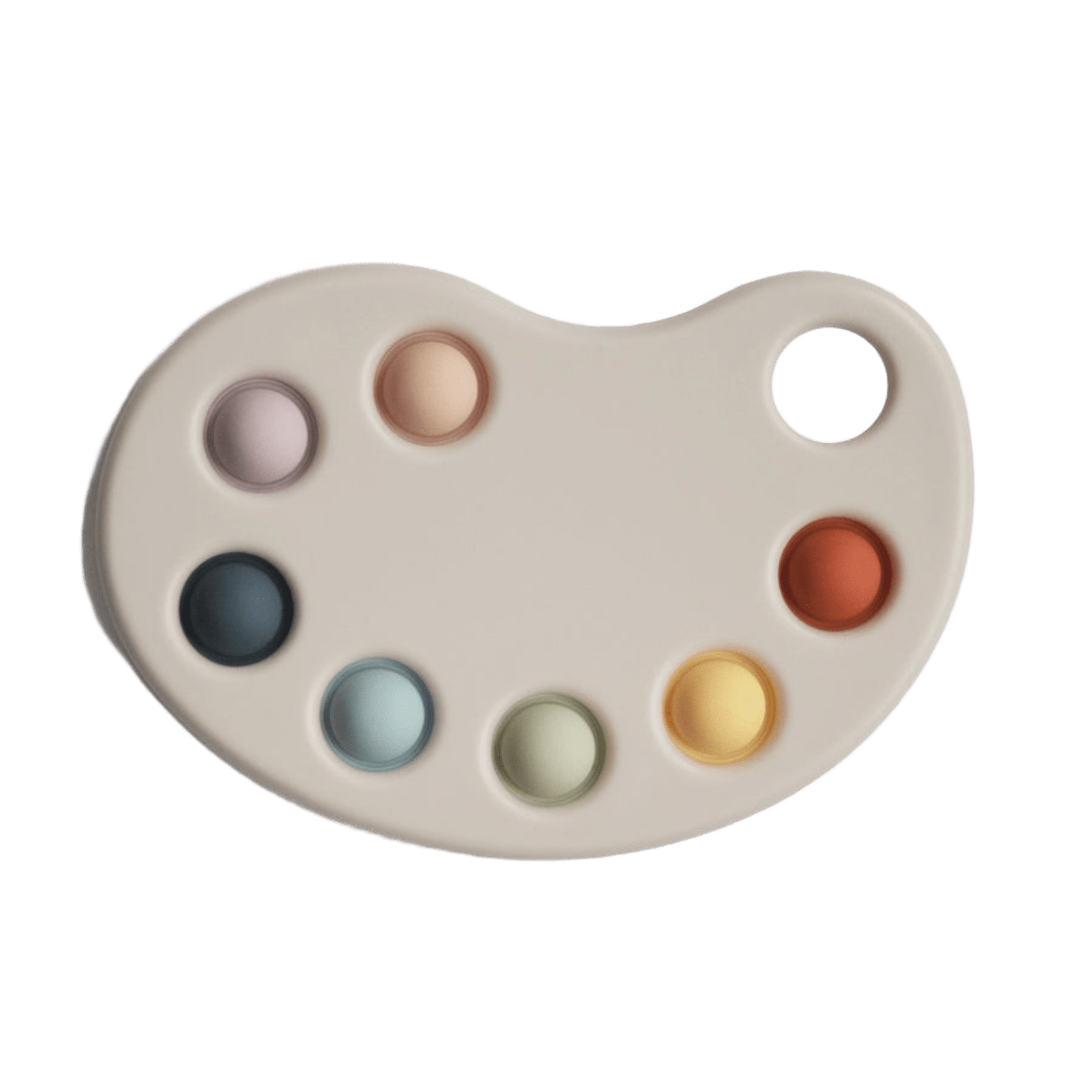 Mushie - Educational Games - Press Toy - Paint Palette - Tummy Time