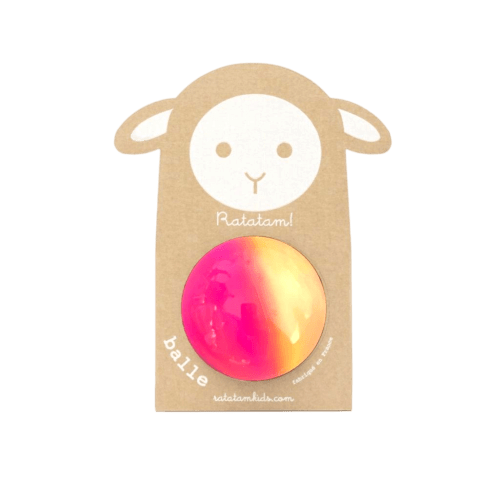 Ratatam! - Sports & Outdoor Games - Ballon Bubble Gum – Rose & Orange - Tummy Time