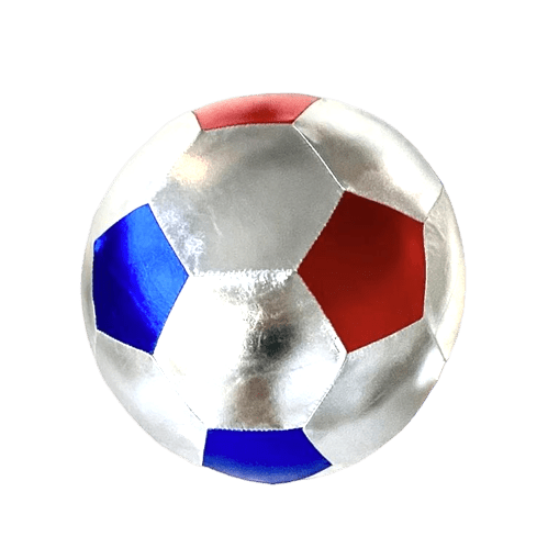 Ratatam! - Sports & Outdoor Games - Football 22 cm – Silver Blue Red - Tummy Time