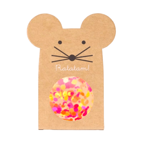Ratatam! - Sports & Outdoor Games - Multi - colored Mouse Bouncing ball – Orange - Tummy Time