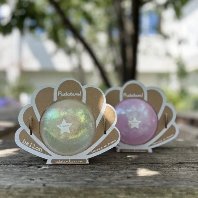 Ratatam! - Sports & Outdoor Games - Seashell Balloon – White - Tummy Time