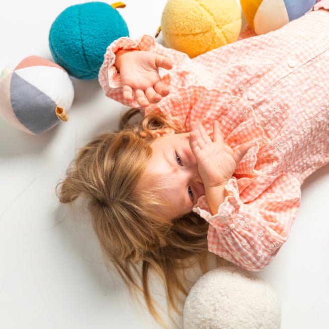 Ratatam! - Sports & Outdoor Games - Teddy Bear Ball – Blue - Tummy Time