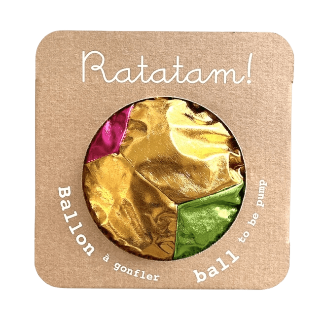 Ratatam! - Sports & Outdoor Games - The Fabric Football Balloon – Gold - Tummy Time