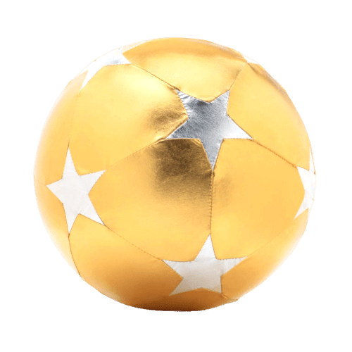 Ratatam! - Sports & Outdoor Games - The Fabric Star Balloon 30 cm – Gold and Silver - Tummy Time