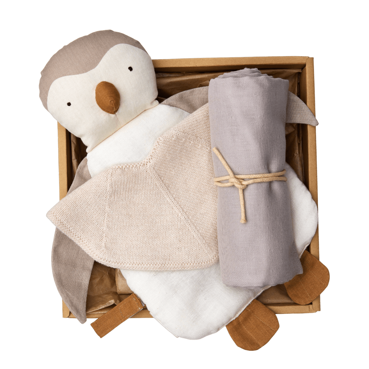 Saga Copenhagen - Baby Sets - Baby Gift Box - Penguin Cuddle - Tummy Time