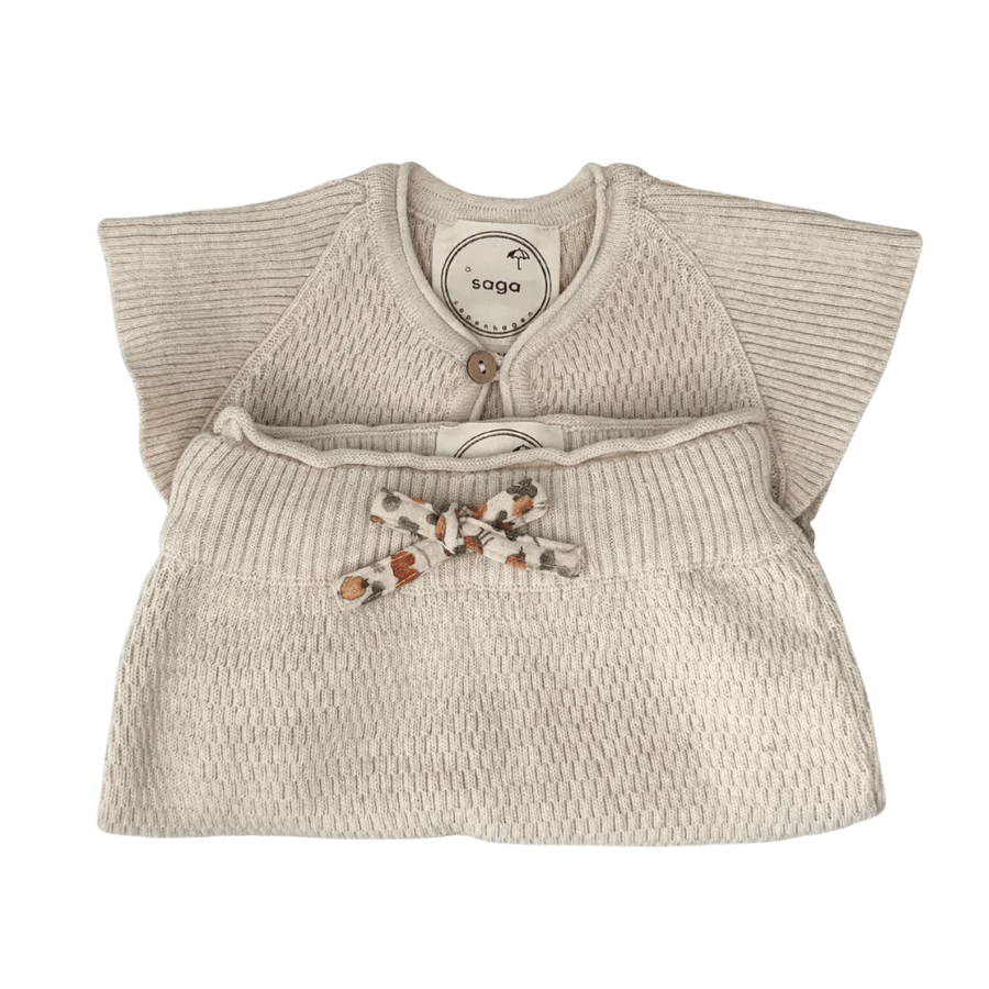 Saga Copenhagen - Baby Sets - Wear & Wow Gift Box - Ivory - Tummy Time