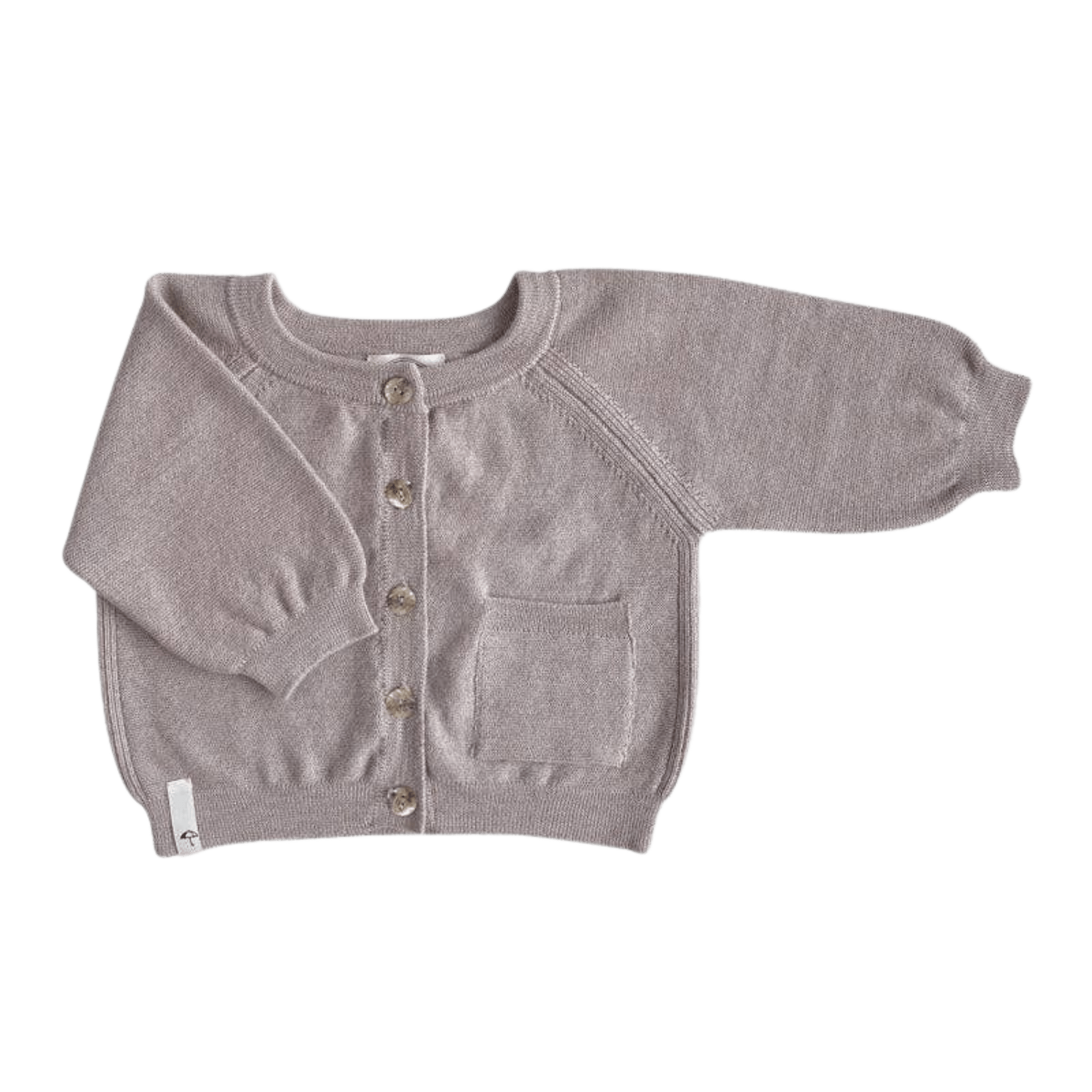 Saga Copenhagen - Baby Sweaters & Cardigans - Merino Cardigan Gosi - Shell - Tummy Time