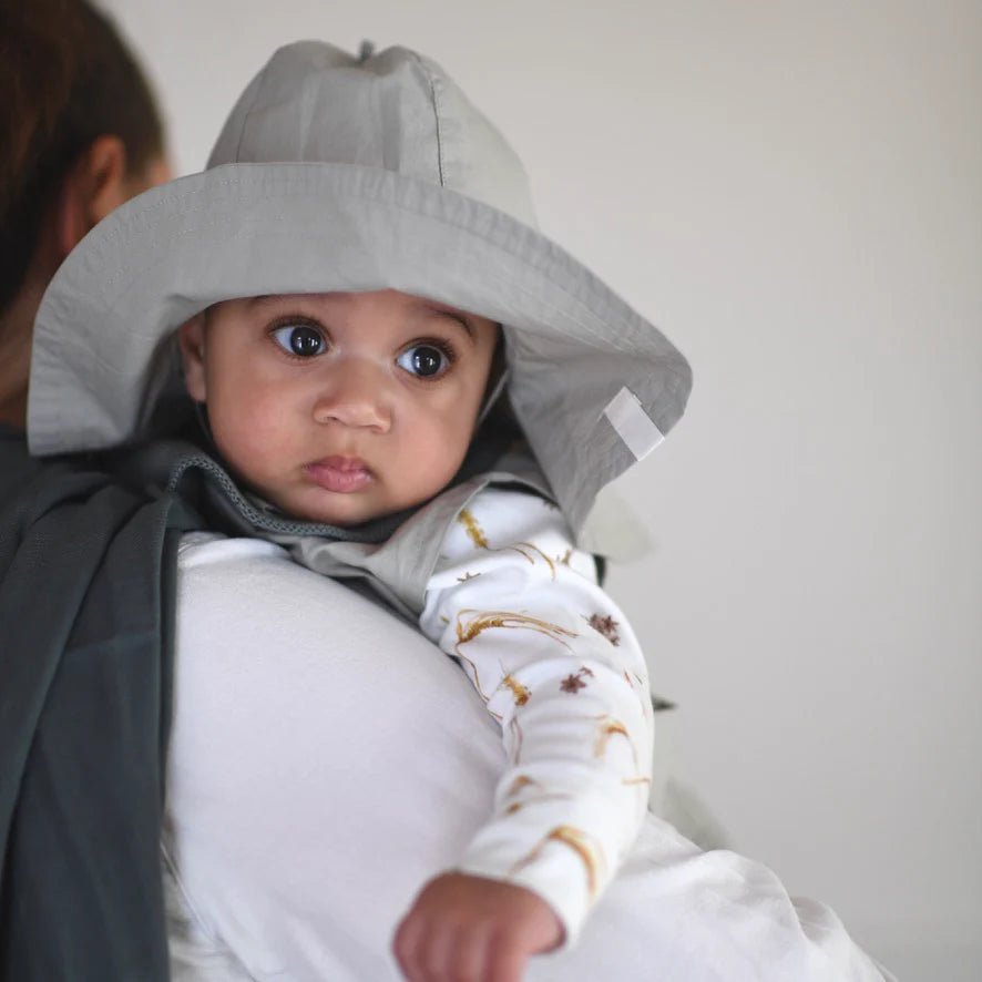 Saga Copenhagen - Hats, Caps & Beanies - Sunhat Jona - Sage - Tummy Time