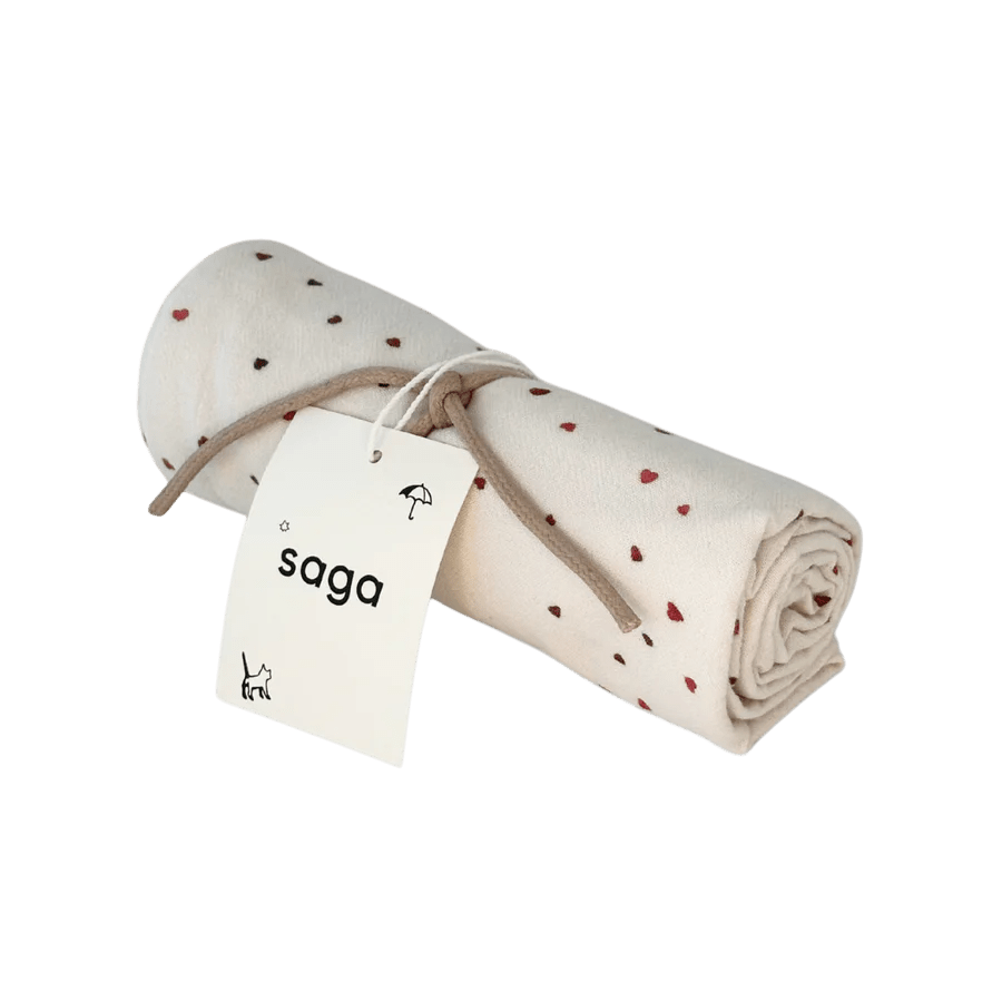 Saga Copenhagen - Towels & Washcloths - Diaper Cloth - Vidar - Heart - Tummy Time