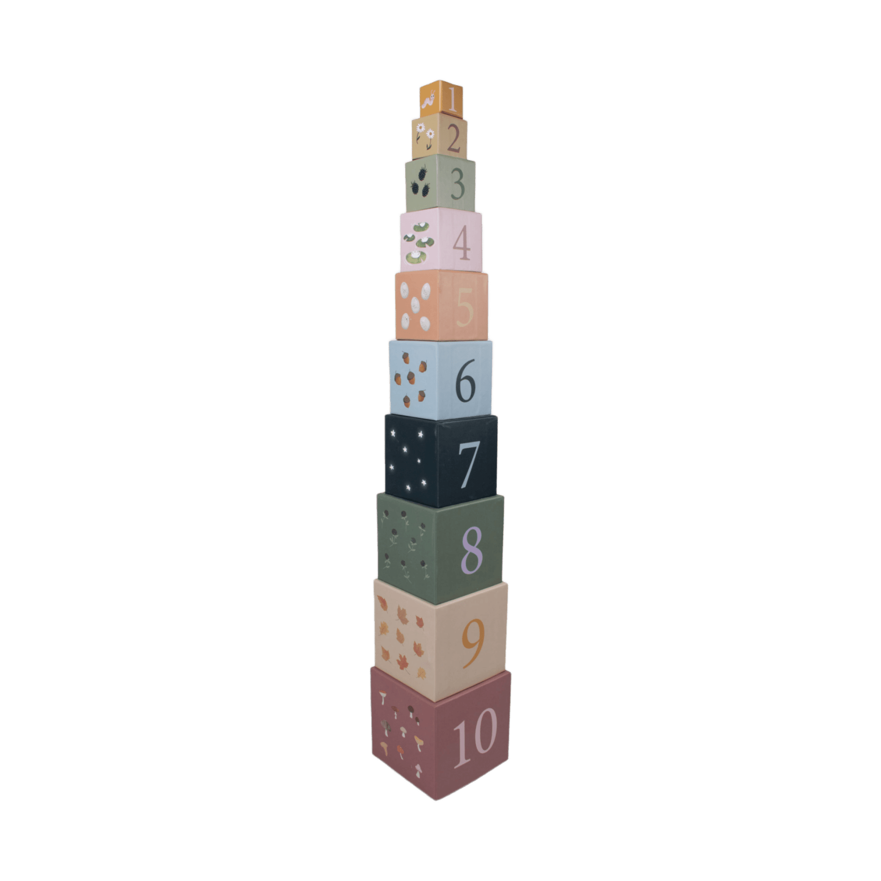 Filibabba - Educational Games - Stacking Blocks - Nordic Animals - Tummy Time
