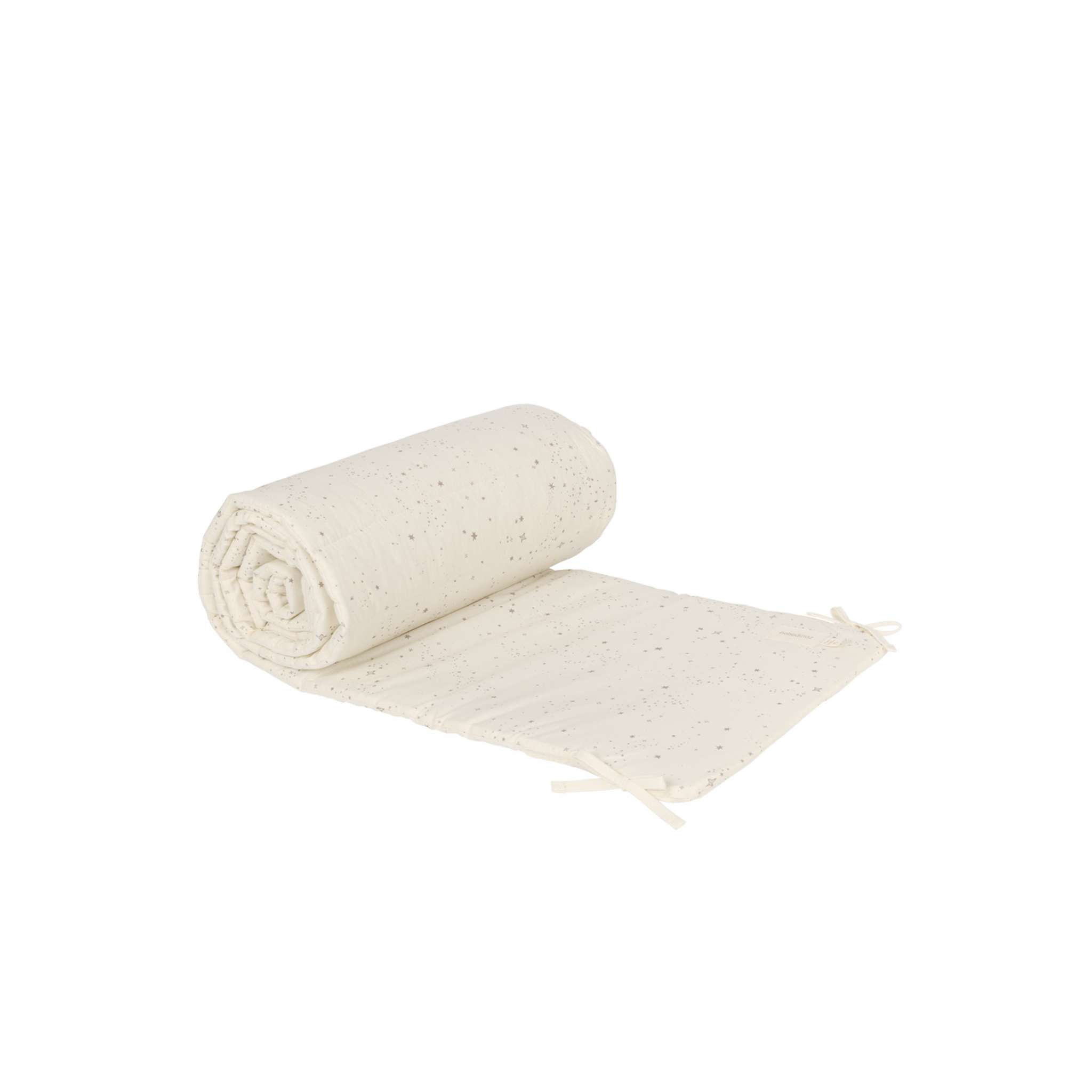 Nobodinoz - Sleeping Bags, Blankets & Bed Bumpers - Stories Nest Cot Bumper - Natural Milky Way - Tummy Time