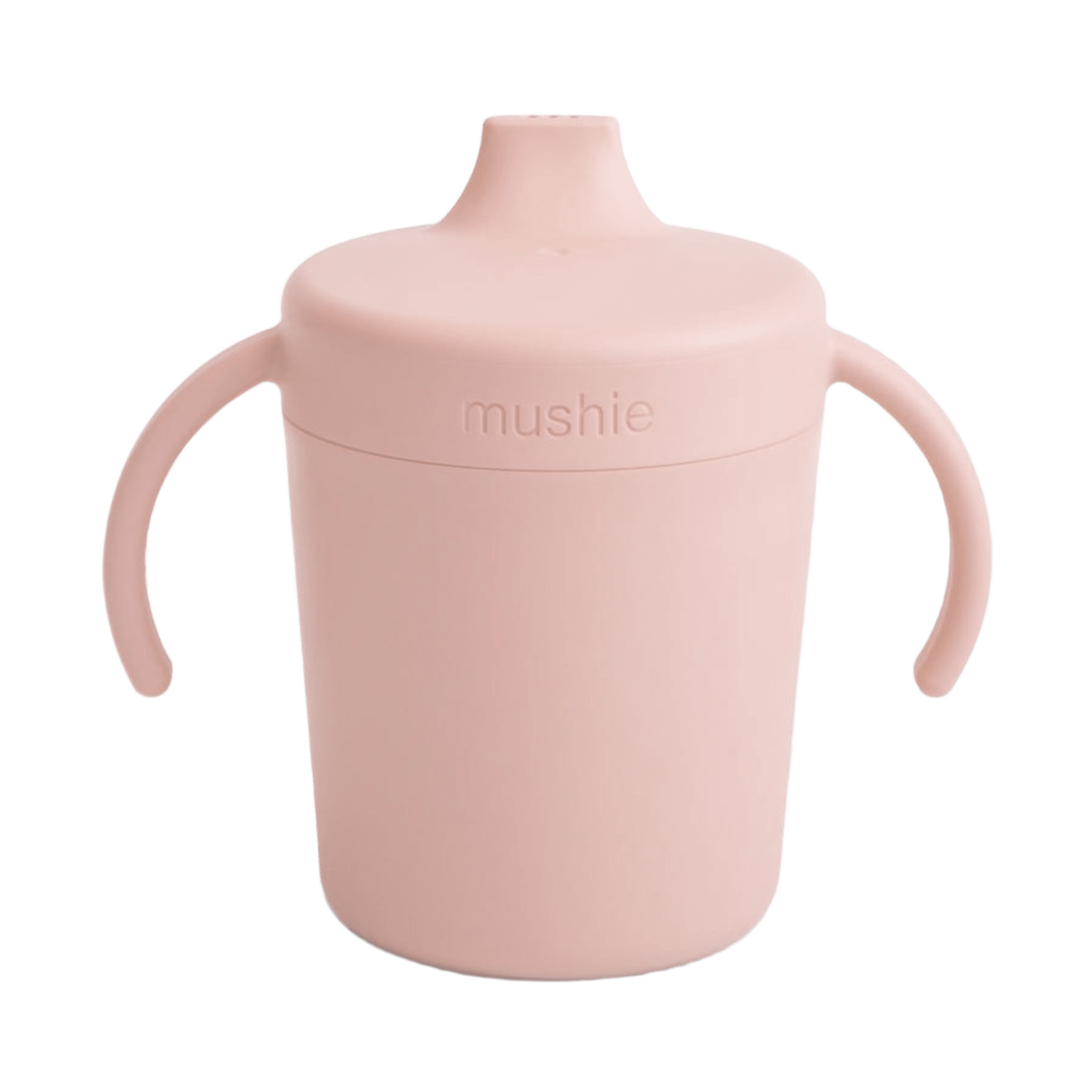 Mushie - Baby Tableware - Trainer Sippy Cup - Blush - Tummy Time