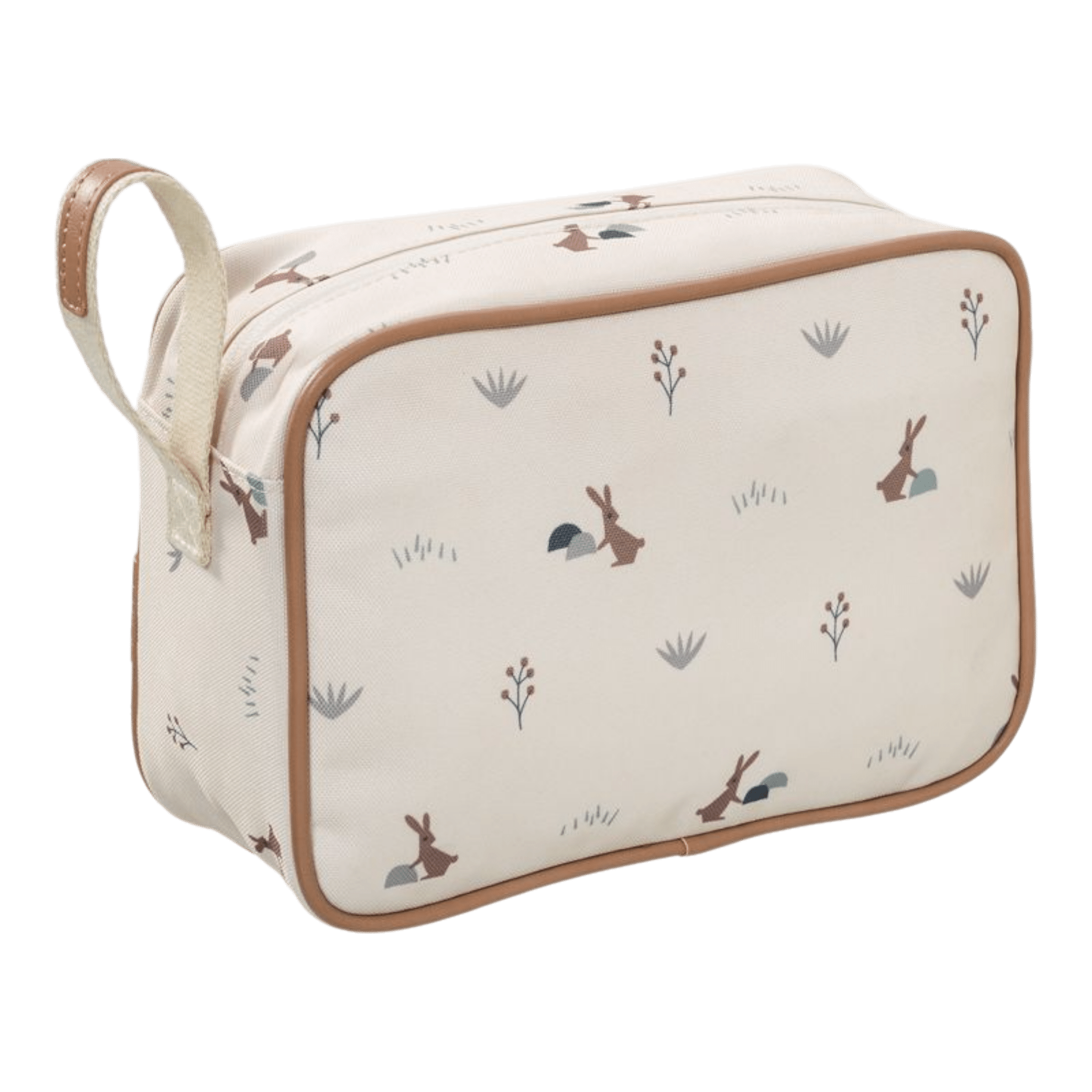 Fresk - Toiletry Bags & Health Book - Wash Bag - Rabbit Sandshell - Tummy Time