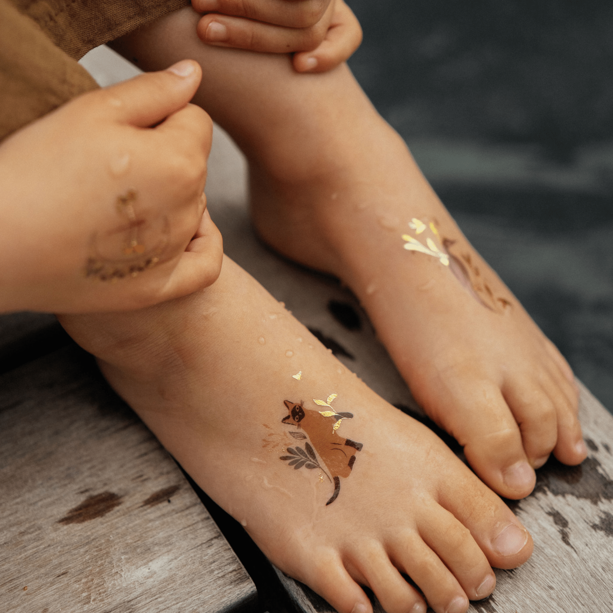 Zakuw - Kids Small Accessories - 30 - Pack Temporary Tattoos - Fairy Garden - Tummy Time